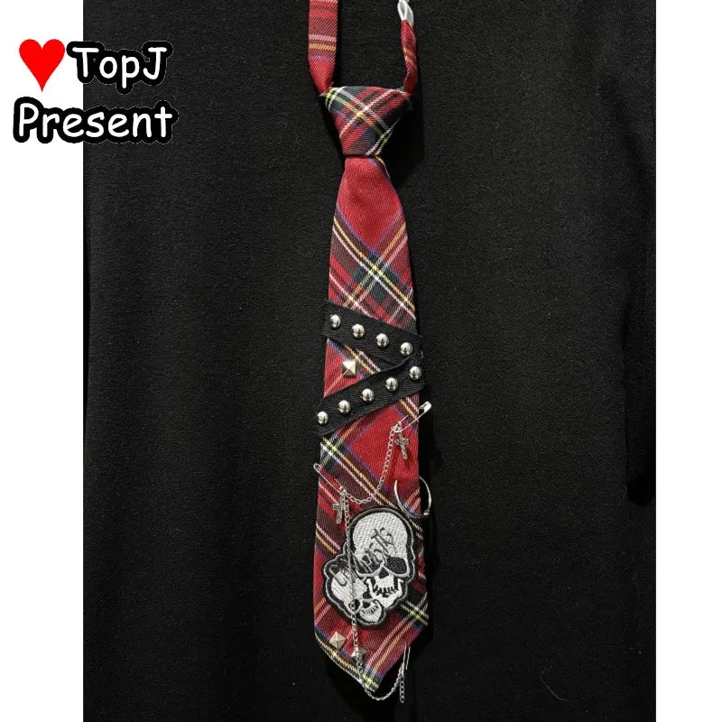 Gothic Punk Decorative Necktie Accessory