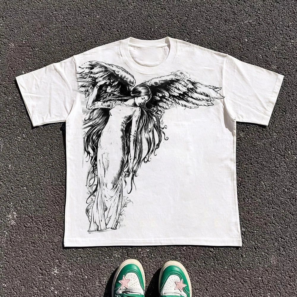 Women's Graphic Print Crew-Neck Top