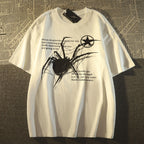 Spider Graphic Oversized Cotton T-Shirt