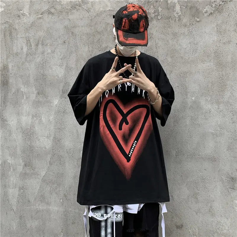 Graphic Oversized Short-Sleeve T-Shirt