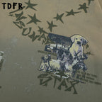 Men's Distressed Puppy Graphic Short-Sleeve T-Shirt