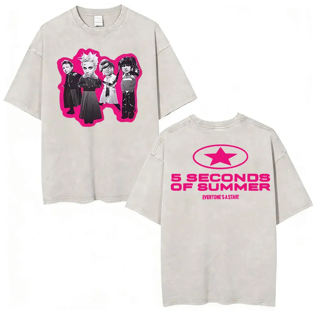 5 Seconds of Summer Everyone's a Star Graphic Vintage-Wash T-Shirt