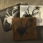 Grunge Spider Graphic Cotton T-Shirt
