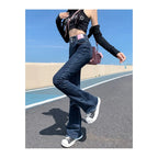 Women's High-Waisted Full-Length Flare Jeans