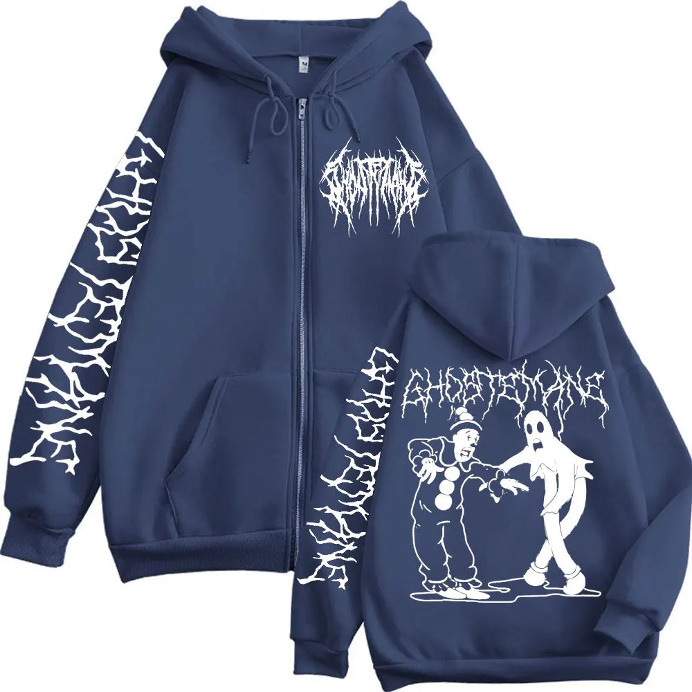 Ghostemane Graphic Zip-Up Hoodie