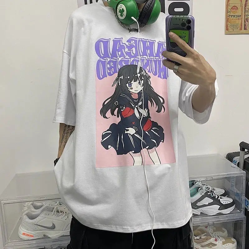 Graphic Oversized Short-Sleeve T-Shirt