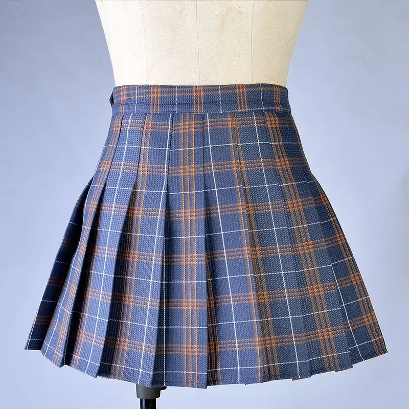 Women's Plaid Pleated Mini Skirt