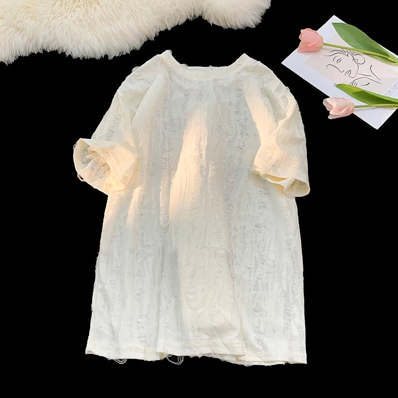Distressed Short-Sleeve T-Shirt
