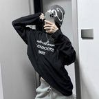 Women's Black Graphic Long-Sleeve T-Shirt