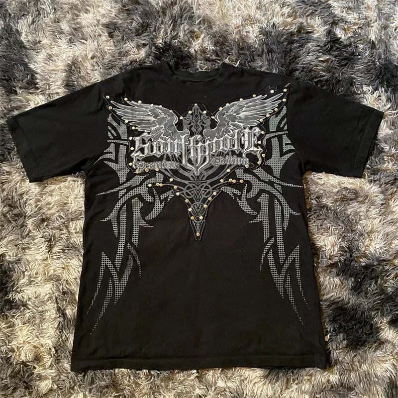 Women's Graphic Print Crew-Neck Top