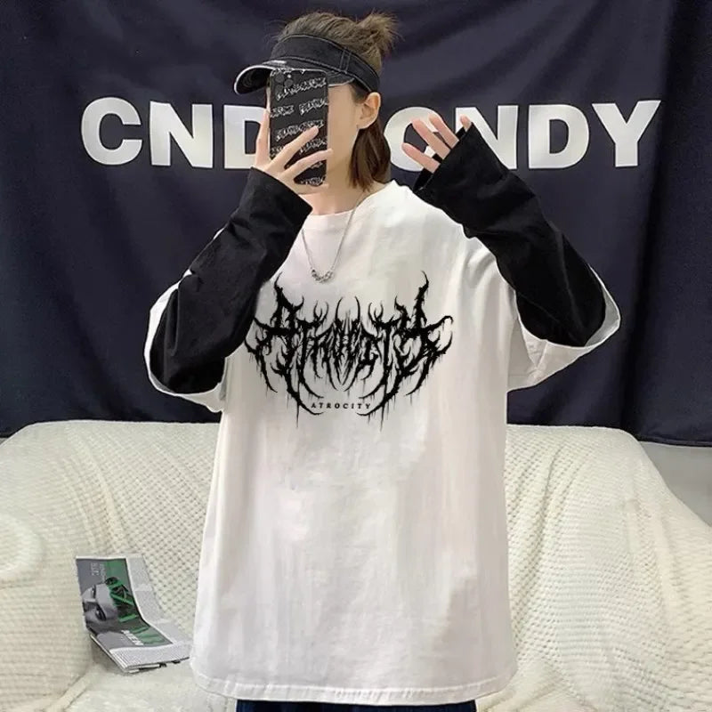 Atrocity Graphic Layered-Look T-Shirt