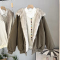 Women's Faux-Fur Hooded Padded Jacket with Zip Front