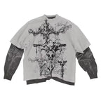 Skull Graphic Long-Sleeve T-Shirt