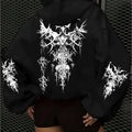 Gothic Graphic Fleece Hoodie