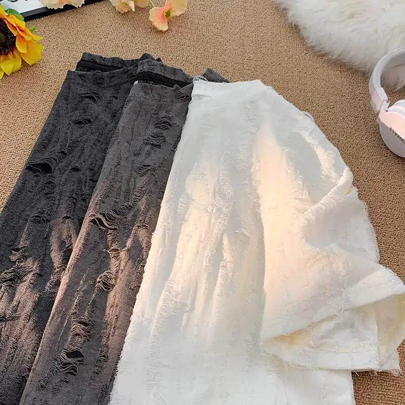 Distressed Short-Sleeve T-Shirt