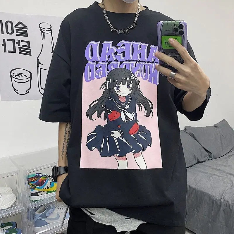 Graphic Oversized Short-Sleeve T-Shirt