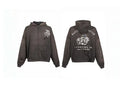 Men's Black Graphic Zip Hoodie