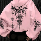 Grunge Graphic Fleece Hoodie