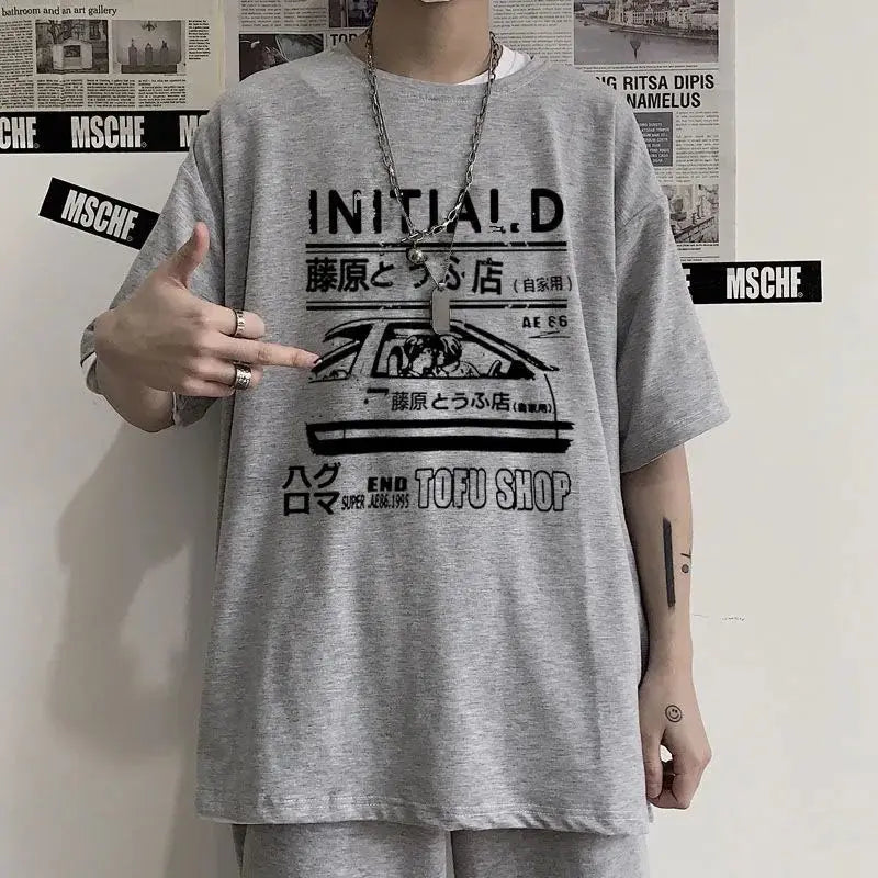 Graphic Oversized Short-Sleeve T-Shirt