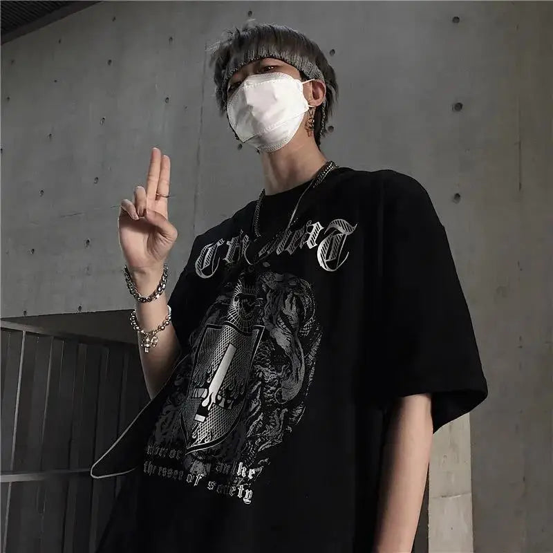 Graphic Oversized Short-Sleeve T-Shirt