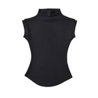 Women's Sleeveless Turtleneck Top - Slim Fit