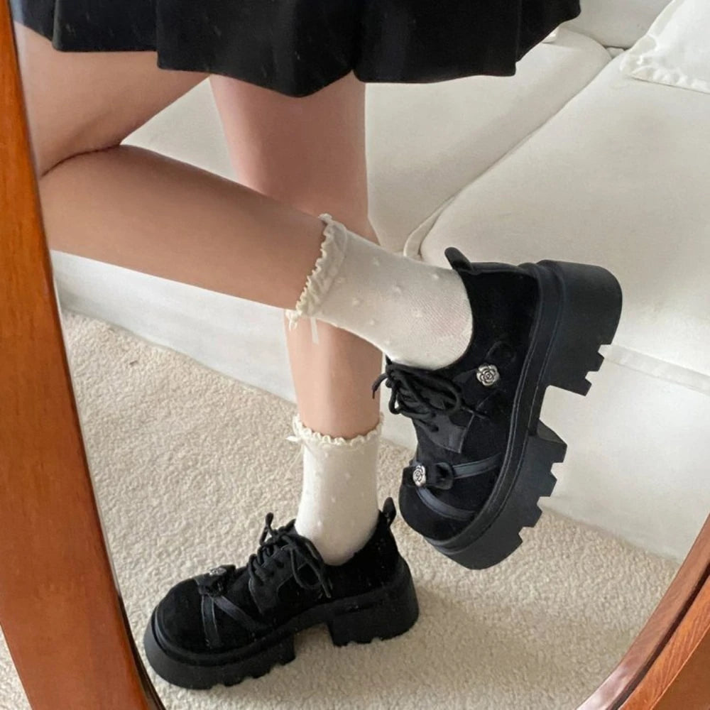 Women's Rose-Buckle Platform Loafers