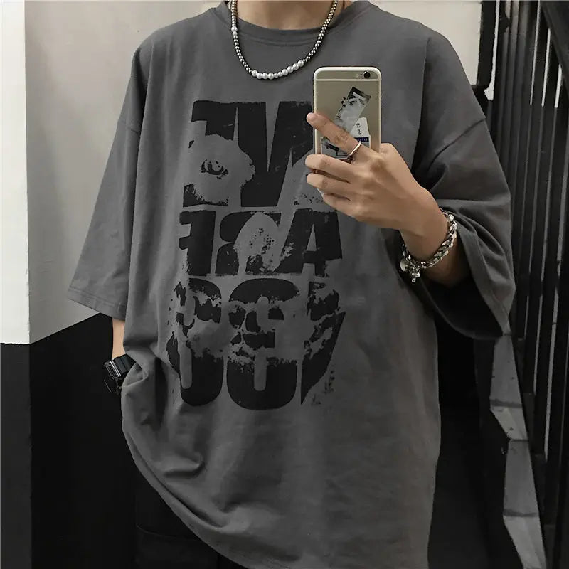 Graphic Oversized Short-Sleeve T-Shirt