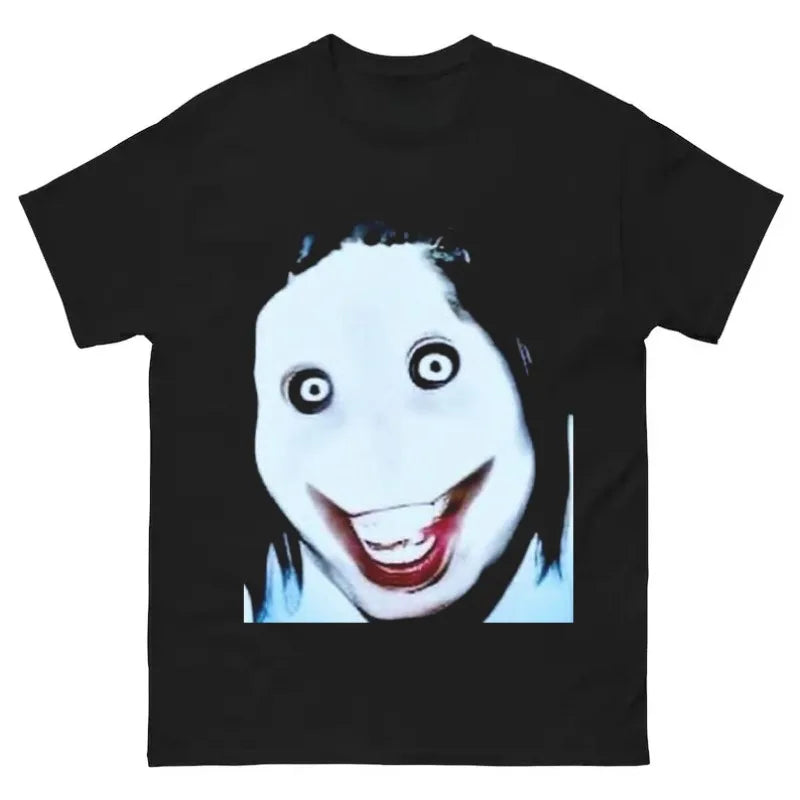 Jeff the Killer Graphic T-Shirt – Black Short-Sleeve Cotton Tee