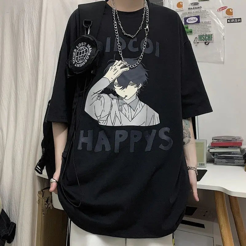 Graphic Oversized Short-Sleeve T-Shirt