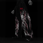 Men's Gothic Graphic Wide-Leg Sweatpants