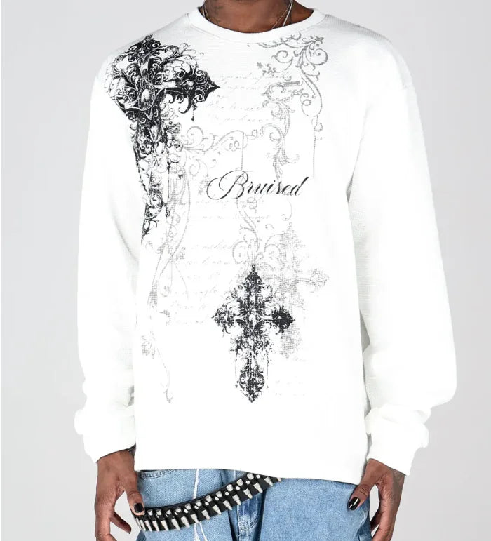 Women's Graphic Print Crew-Neck Top