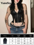 Black Gothic Sleeveless Corset Camisole