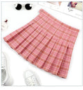 Women's Plaid Pleated Mini Skirt