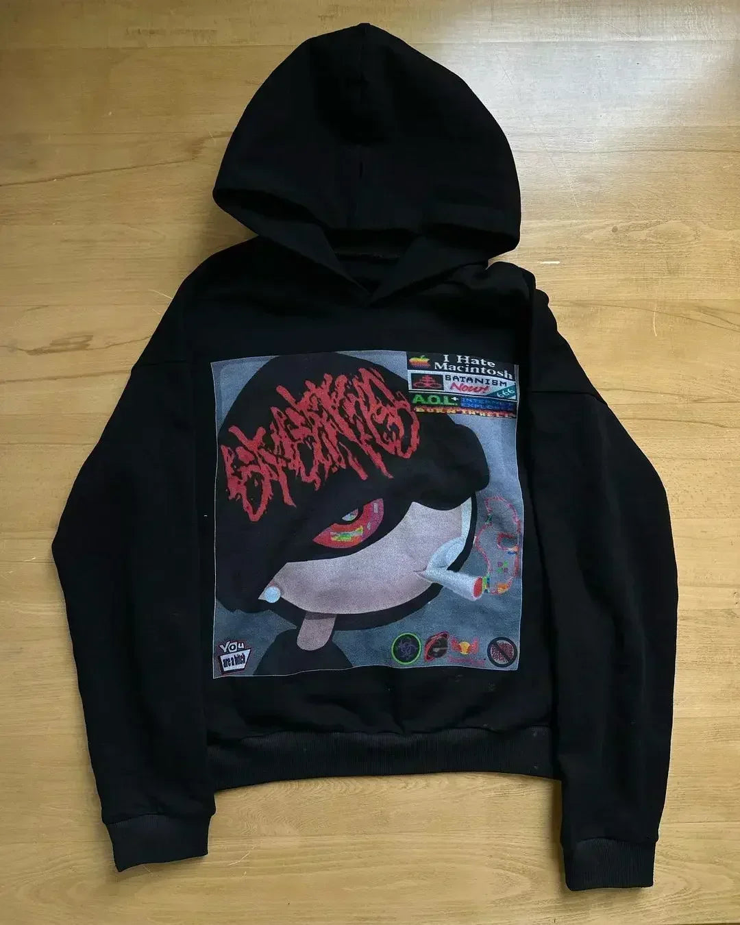 Women's Graphic Pullover Hoodie | Loose-Fit Long Sleeve