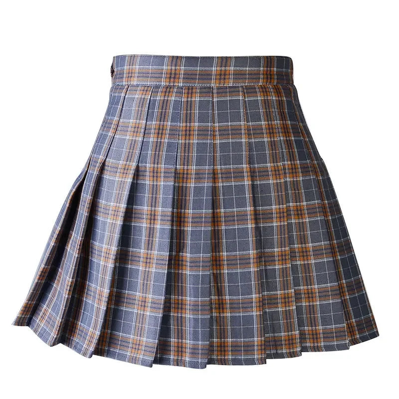Women's Plaid Pleated Mini Skirt