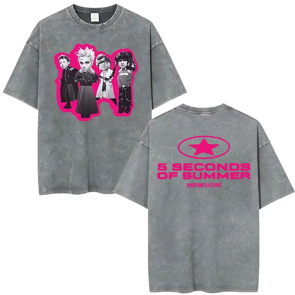 5 Seconds of Summer Everyone's a Star Graphic Vintage-Wash T-Shirt