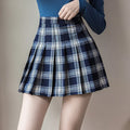 Women's Plaid Pleated Mini Skirt
