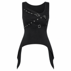 Black Gothic Sleeveless Camisole Top