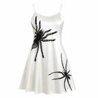 Grunge Spider Print Mini Dress
