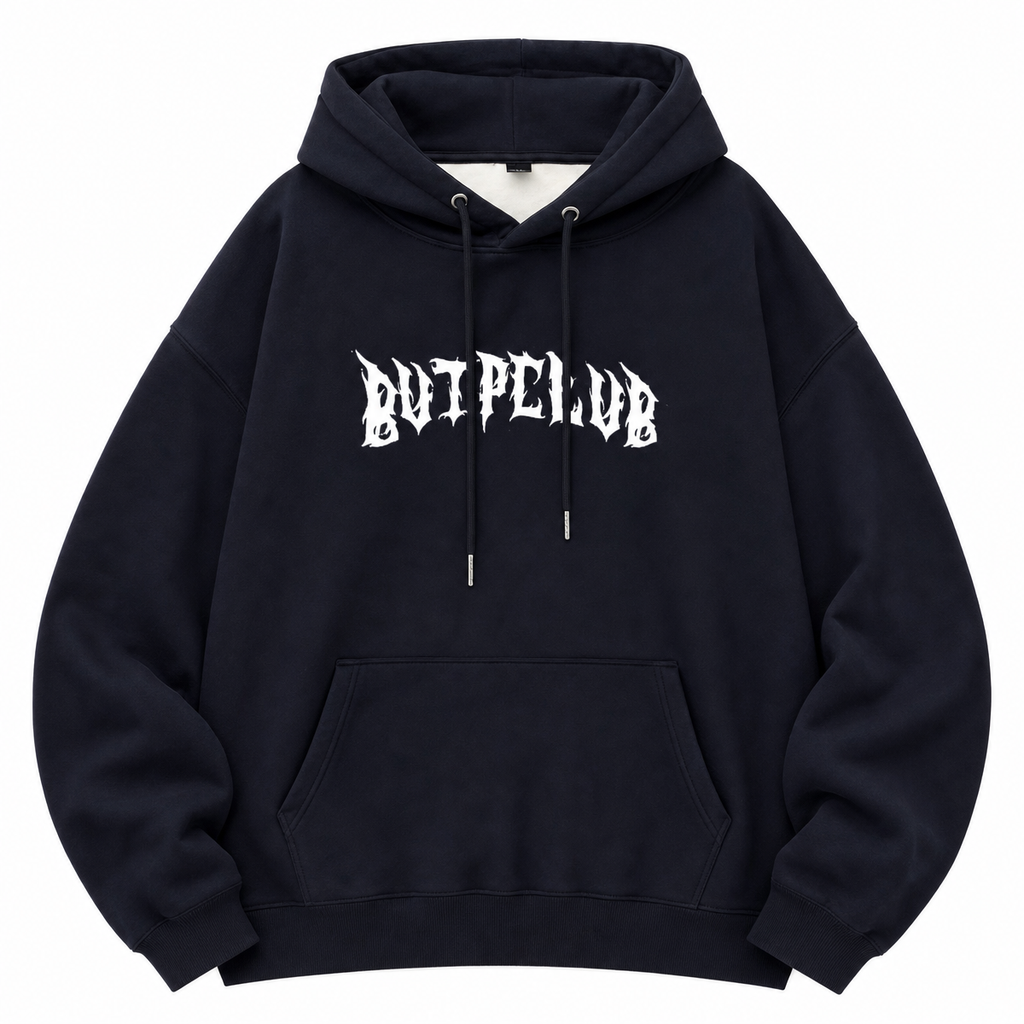 Graphic Wing Print Pullover Hoodie