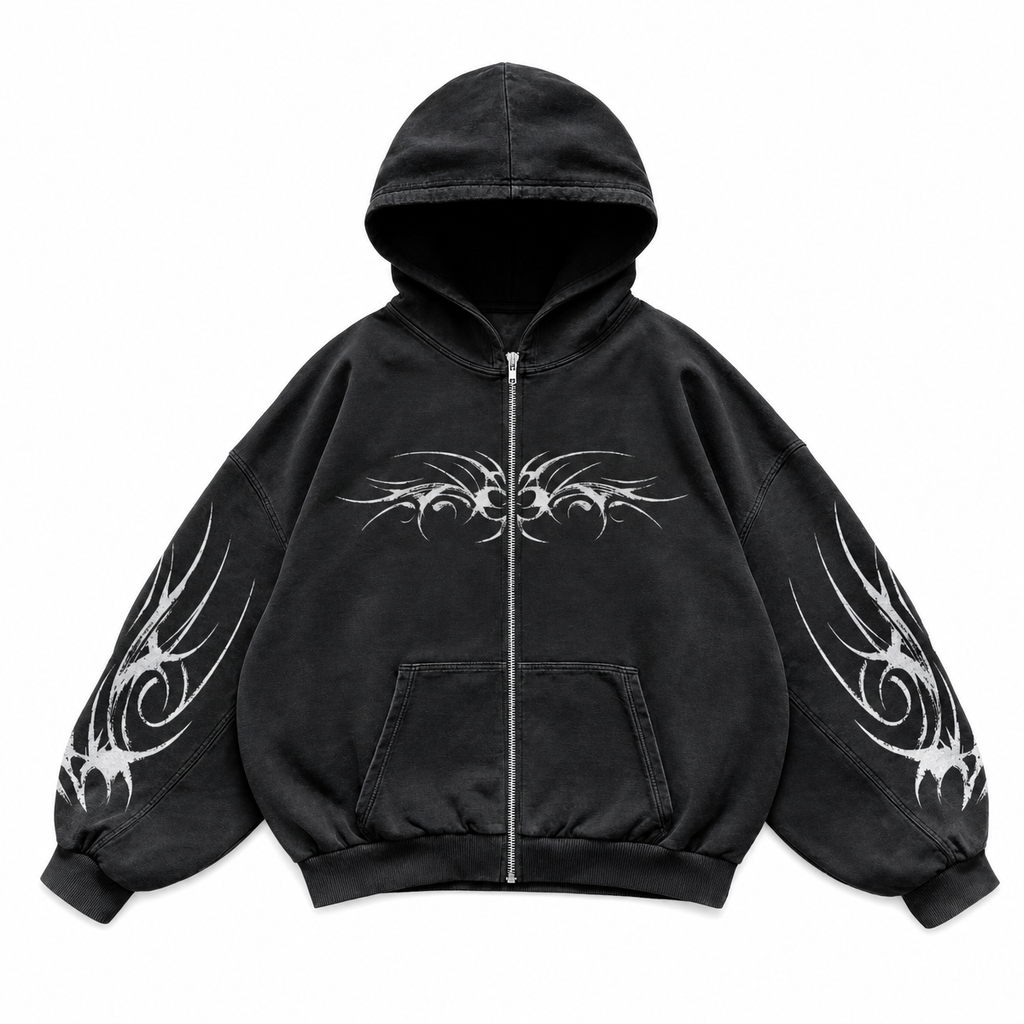 Women's Graphic Zip-Up Hoodie