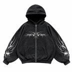 Women's Graphic Zip-Up Hoodie