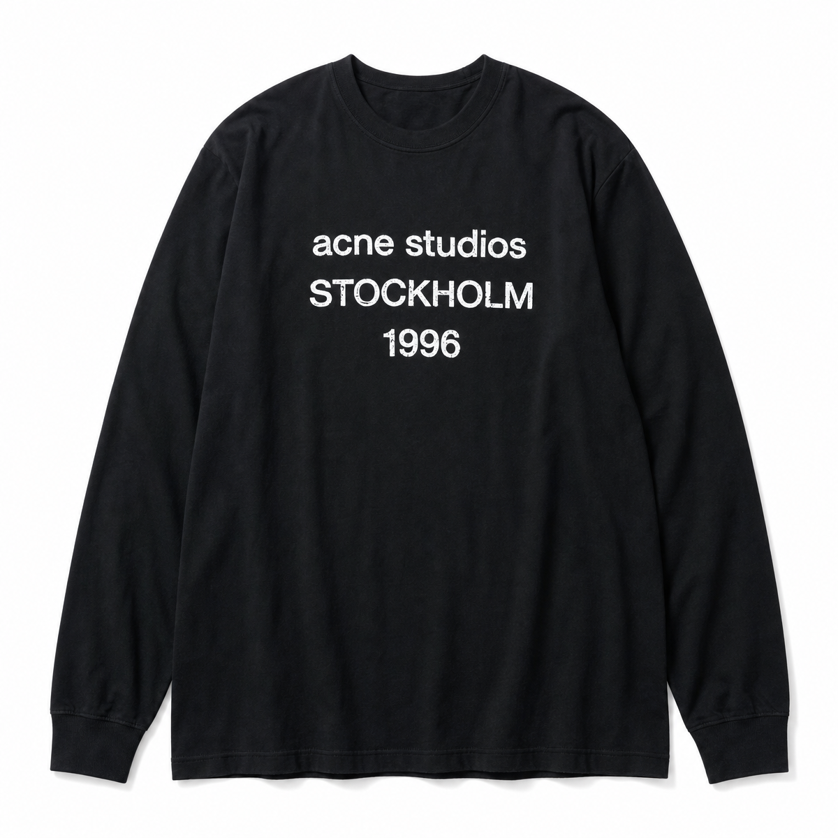 Women's Black Graphic Long-Sleeve T-Shirt