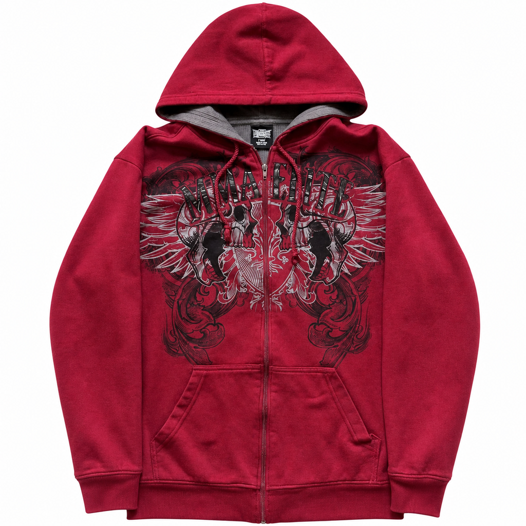 Women's Skull Graphic Zip-Up Hoodie